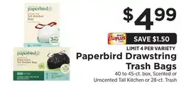 ShopRite Drawstring Trash Bags offer