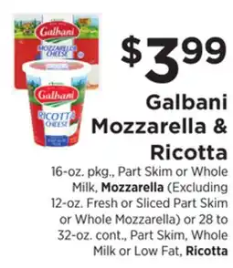 ShopRite Mozzarella & Ricotta offer