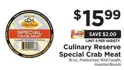 ShopRite Special Crab Meat offer