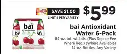 ShopRite Antioxidant Water 6-Pack offer