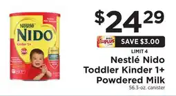 ShopRite Nido Toddler Kinder 1 + Powdered Milk offer