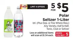 ShopRite Seltzer 1-Liter offer