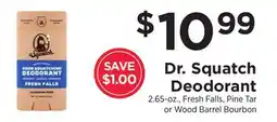 ShopRite Dr. Squatch Deodorant offer