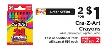 ShopRite Cra-Z-Art Crayons offer