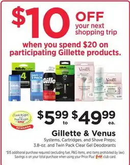 ShopRite Gillette & Venus offer