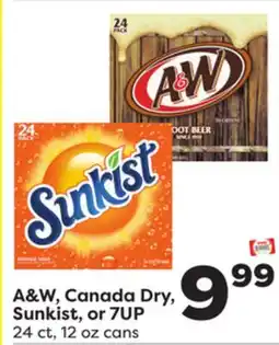 Weis Markets A & W, Canada Dry, Sunkist, or 7UP offer