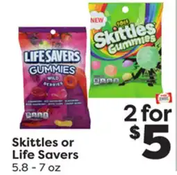 Weis Markets Skittles or Life Savers offer