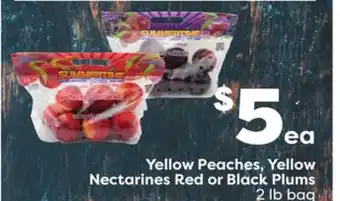 Weis Markets Yellow Peaches, Yellow Nectarines Red or Black Plums offer