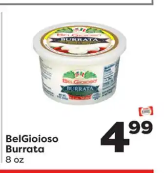 Weis Markets BelGioioso Burrata offer