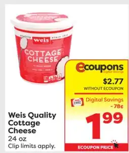 Weis Markets Weis Quality Cottage Cheese offer