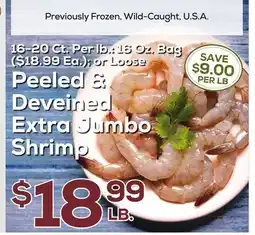 DeCicco & Sons Peeled & Deveined Extra Jumbo Shrimp offer