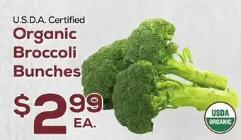 DeCicco & Sons Organic Broccoli Bunches offer