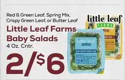 DeCicco & Sons Little Leaf Farms Baby Salads offer
