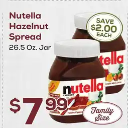 DeCicco & Sons Nutella Hazelnut Spread offer