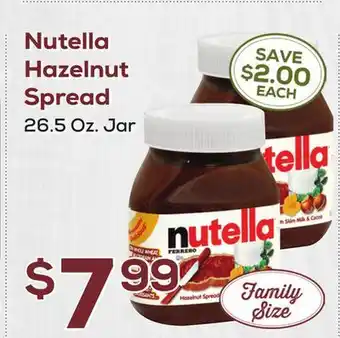 DeCicco & Sons Nutella Hazelnut Spread offer