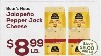 DeCicco & Sons Boar's Head Jalapeño Pepper Jack Cheese offer