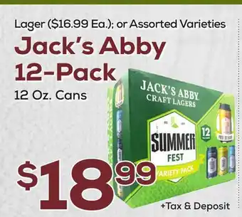 DeCicco & Sons Jack's Abby 12-Pack offer