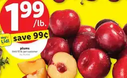 Lidl plums offer