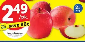 Lidl Honeycrisp apples offer