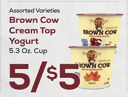 DeCicco & Sons Brown Cow Cream Top Yogurt offer