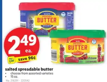 Lidl salted spreadable butter offer