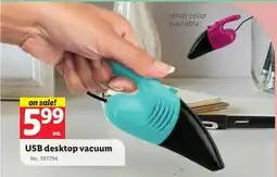 Lidl USB desktop vacuum offer