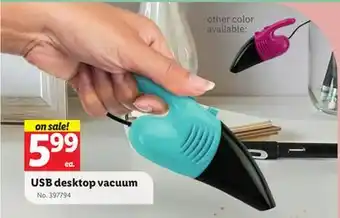 Lidl USB desktop vacuum offer