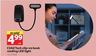 Lidl CIAO Tech clip-on book reading LED light offer