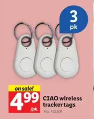 Lidl CIAO wireless tracker tags offer