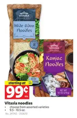 Lidl Vitasia noodles offer