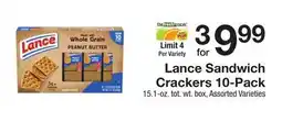 The Fresh Grocer Sandwich Crackers 10-Pack offer