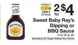 The Fresh Grocer Dipping or BBQ Sauce offer