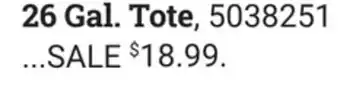 Ace Hardware 26 Gal. Tote offer