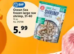 Lidl Ocean Sea frozen large raw shrimp, 31-40 offer