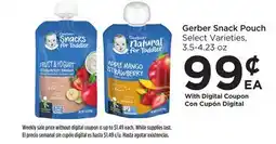 Food 4 Less Gerber Snack Pouch offer