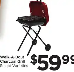 Food 4 Less Walk-A-Bout Charcoal Grill offer