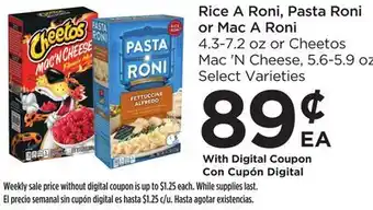 Food 4 Less Rice A Roni, Pasta Roni or Mac A Roni offer