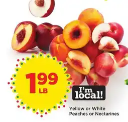 Food 4 Less Yellow or White Peaches or Nectarines offer