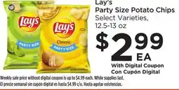 Food 4 Less Lay's Party Size Potato Chips offer
