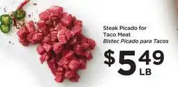 Food 4 Less Steak Picado for Taco Meat offer