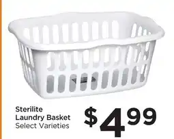 Food 4 Less Sterilite Laundry Basket offer