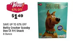 Grocery Outlet Scooby Doo Ct Frt Snack offer