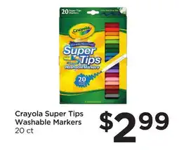 Food 4 Less Crayola Super Tips Washable Markers offer