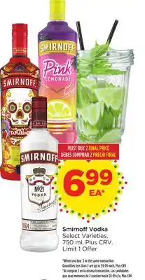 Food 4 Less Smirnoff Vodka offer