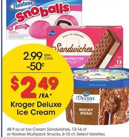 Ralphs Kroger Deluxe Ice Cream offer