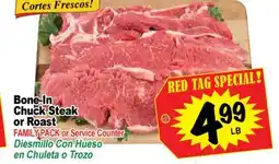 Superior Grocers Bone-In Chuck Steak or Roast offer