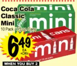 Superior Grocers Coca Cola Classic Mini offer