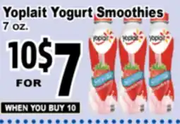 Superior Grocers Yoplait Yogurt Smoothies offer