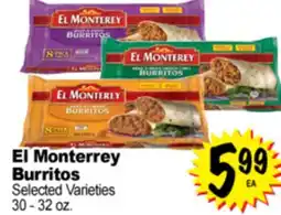 Superior Grocers El Monterrey Burritos offer