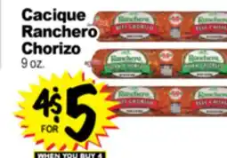 Superior Grocers Cacique Ranchero Chorizo offer